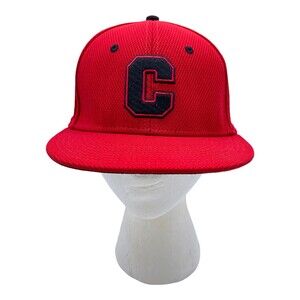 Cleveland Indians MLB OC Sports Hat Cap Solid Red w/ C Logo Team Chose Size